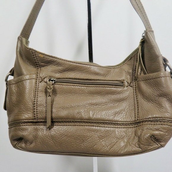 THE SAK Kendra Pebbled Leather Hobo Purse Shoulder Bag ~ TAUPE - Picture 3 of 6